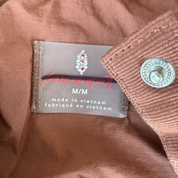 NWT Free People Movement Pippa Packable Pullover Puffer Jacket Brown Medium - Picture 7 of 12